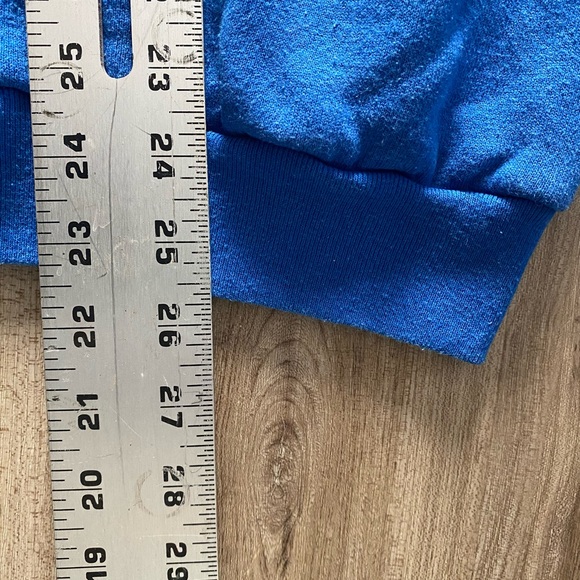 Vintage 90’s Fruit of the Loom Blue Men's Crewneck sweatshirt size large - Picture 6 of 6